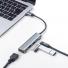 USB Type-Cハブ USB PD 60W対応 HDMI出力 MacBook iPad Pro対応 4K/30Hz USB Aポート ガンメタ
