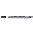 USB Type-Cハブ USB PD 60W対応 HDMI出力 MacBook iPad Pro対応 4K/30Hz USB Aポート ガンメタ