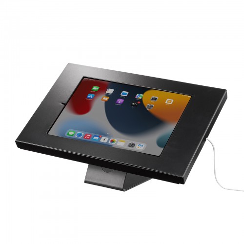 iPad用スチール製スタンド付きケース(ブラック)