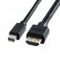 Mini DisplayPort-HDMI変換ケーブル 2m 4K/60Hz対応 アクティブタイプ Thunderbolt変換 4K出力可能 ラッチ内蔵