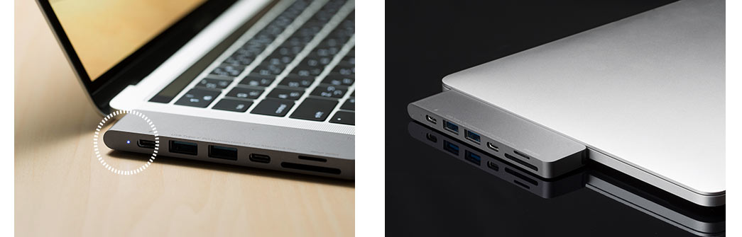 MacBook Pro 専用USB Type-Cハブ(MacBook Air 2018・USB PD・USB Aコネクタ・HDMI・SDカード・ microSD)/400-ADR320GPD【Mac Supply Store】