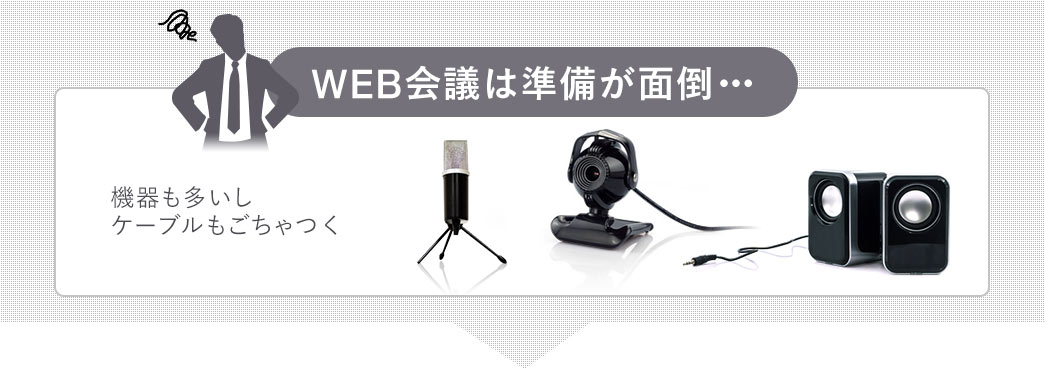 カメラ内蔵WEB会議スピーカーフォン(カメラ・マイク・スピーカー一体型