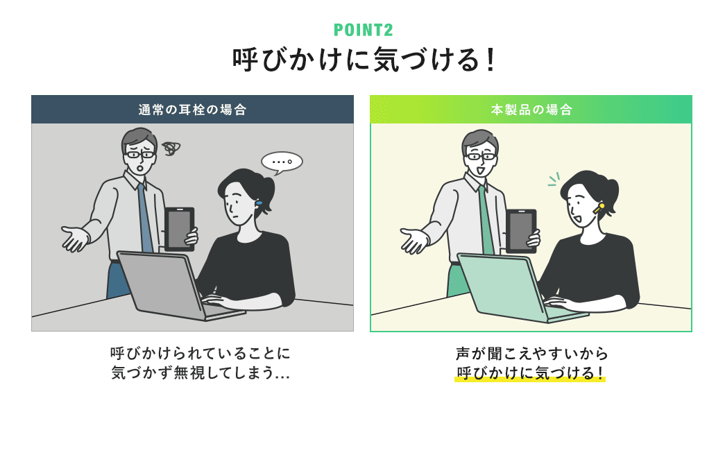 POINT2 呼びかけに気づける！