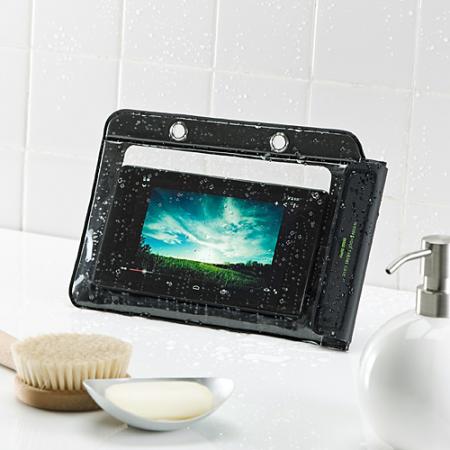 Mac Supply Store Ipad Mini防水ケース お風呂対応 7インチ汎用 スタンド機能 ストラップ付