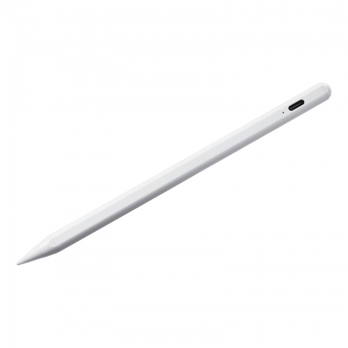 iPad専用 極細タッチペン 充電式 ホワイト