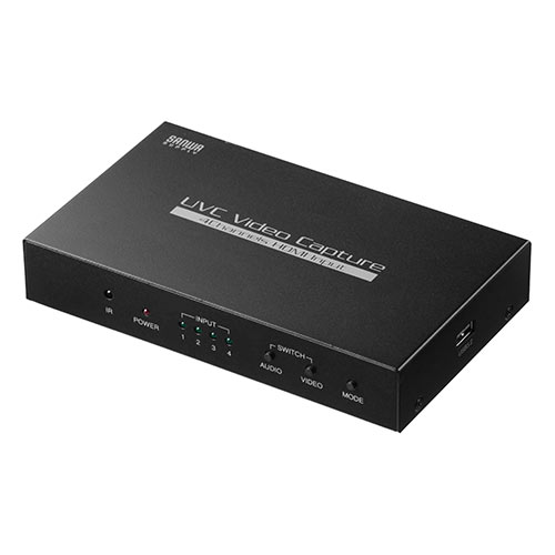 【アウトレット】USB-HDMIカメラアダプタ(UVC対応・WEBカメラ・4入力・HDMI出力・Zoom・Skype・Windows・Mac)