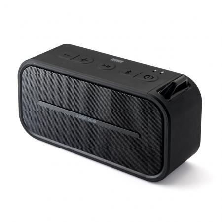 ポータブルBluetoothスピーカー 防水&防塵対応 Bluetooth4.2 microSD対応 6W ブラック