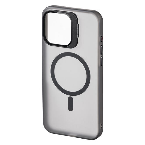 iPhone 15 Pro Max ソフトケース マットブラック 半透明 レンズカバー