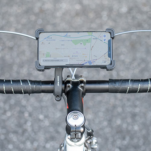 自転車用スマートフォンホルダー(脱落防止・固定・iPhone ...