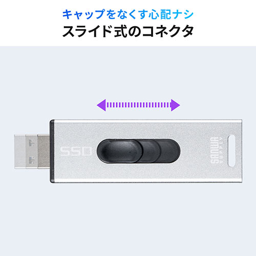 ポータブルSSD 外付け USB3.2 Gen2 小型 512GB テレビ録画 ゲーム機