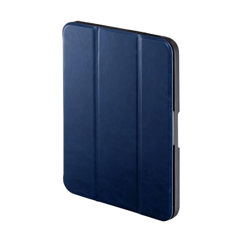 iPad mini 2021　Apple Pencil収納ポケット付きケース(ブルー)