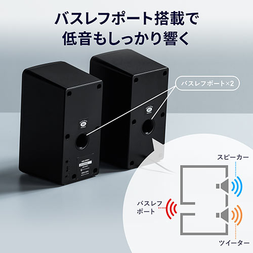 Bluetoothスピーカー(無線・有線スピーカー・USB接続対応・3.5mm接続対応・10W・ツイーター搭載)/400-SP091【Mac  Supply Store】