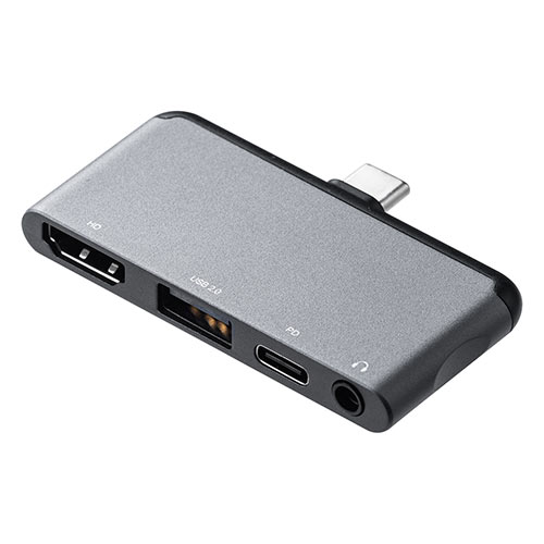 Type C HDMI変換アダプター(USBハブ・PD充電・ヘッドセット接続対応・4K/60Hz・HDR対応・iPad Pro対応)