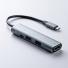 USB Type-Cハブ(USB PD充電・60W対応・HDMI出力・MacBook・iPad Pro対応・4K/30Hz・USB Aポート・アルミ・ガンメタ)