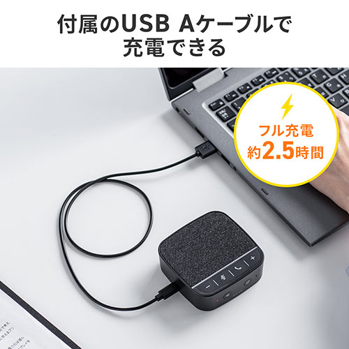 [新品] Bluetooth/USB対応 オンライン会議用スピーカー/PCマイク