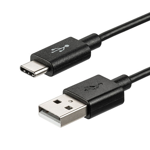 USB タイプCケーブル(USB2.0・USB Aオス/Type-Cオス・1.5m・ブラック)