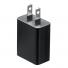 USB充電器 5V/1A 5W出力 USB A×1 ブラック PSE取得 USB-ACアダプタ