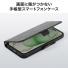 iPhone 15 Plus 手帳型ケース PUレザー 収納ポケット スタンド機能 ストラップホール付き ブラック