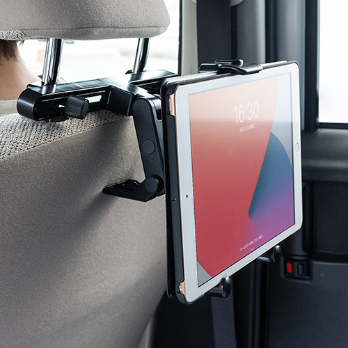 車載ヘッドレストホルダー ヘッドレスト タブレット 後部座席用 動画