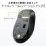 Type-Cマウス ワイヤレスマウス ブルーLEDセンサー 5ボタン DPI切替 ラバーコーティング ブラック