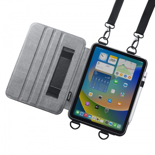 【アウトレット】iPad10.9インチ用スタンド機能付きショルダーベルトケース