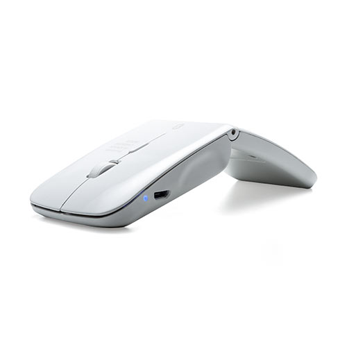 Bluetoothワイヤレスマウス 3台切替 マルチペアリング 充電式 IRセンサー 薄型 折り曲げ 折りたたみ 3ボタン