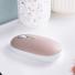 充電式マウス Bluetoothマウス フラットマウス 静音マウス マルチペアリング 3ボタン ブルーLED ピンク