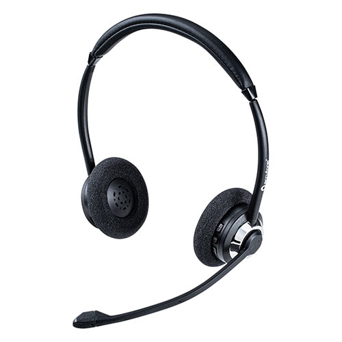 Bluetoothヘッドセット(ワイヤレスヘッドセット・両耳タイプ・オーバーヘッド・双指向性マイク・在宅勤務・コールセンター)