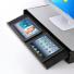 液晶モニター台 キーボード収納 iPad Pro/iPad mini 4設置対応 幅65cm