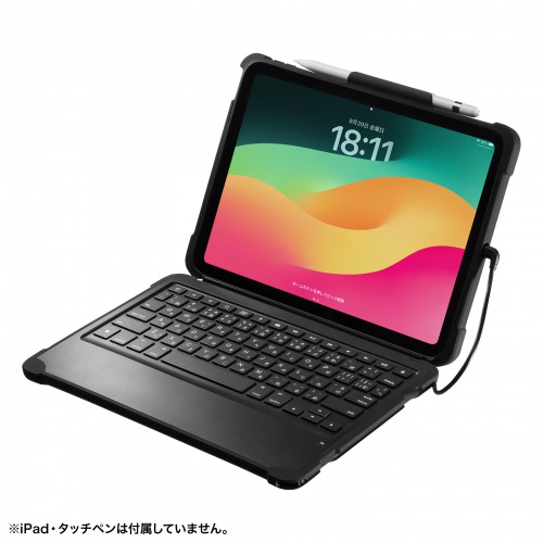 iPad 第10世代 専用ケース付きキーボード USB Type-Cケーブル接続/SKB
