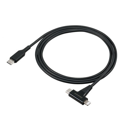 USB Type-C Lightning 2in1 USBケーブル 1.2m USB PD60W対応 データ