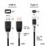 【処分特価】充電お知らせケーブル USB Type-Cケーブル 音 光 USB2.0 1m 充電 データ転送 スマホ タブレット ブラック