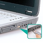 USBコネクタ取付けセキュリティ USB Aコネクタ用 オレンジ
