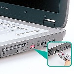 USBコネクタ取付けセキュリティ USB Aコネクタ用 レッド